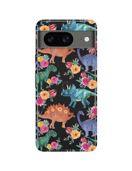 Funda Blingy's para Google Pixel 8 - TPU Suave Dinosaurios Florales