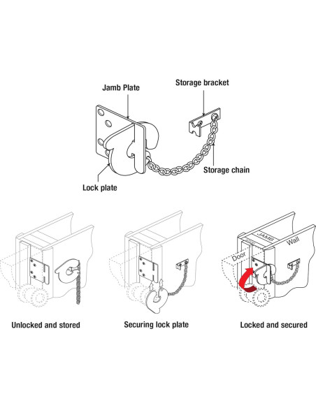 Cerradura de Seguridad Prime-Line MP9493 7.62 cm Acero Blanco Cerradura de Seguridad Prime-Line MP9493 7.62 cm Acero Blanco