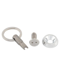 Tornillo de Asiento Antirrobo Daklvng 1/4"-20 Cromo para Harley 1996-2024