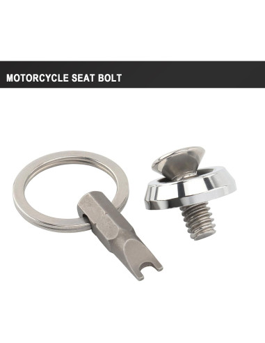 Tornillo de Asiento Antirrobo Daklvng 1/4"-20 Cromo para Harley 1996-2024