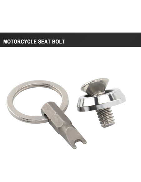 Tornillo de Asiento Antirrobo Daklvng 1/4"-20 Cromo para Harley 1996-2024