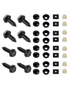 Kit de Tornillos Antirrobo Ferianl para Placas de Matrícula 8 Pzas