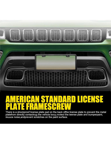 Kit de Tornillos de Montaje Antirrobo 8 PCS Acero Inoxidable Negro