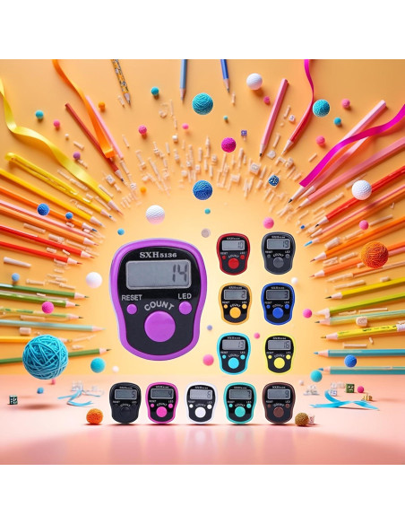 Contador Digital de Mano Jizlan 5 Dígitos Portátil Reiniciable
