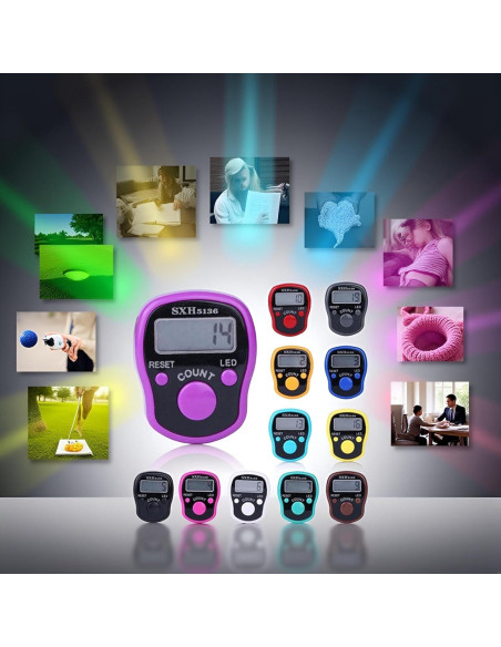 Contador Digital de Mano Jizlan 5 Dígitos Portátil Reiniciable