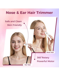 Recortador de Vello Nasal y Facial BLIBEE BB-0709 USB Recargable 2