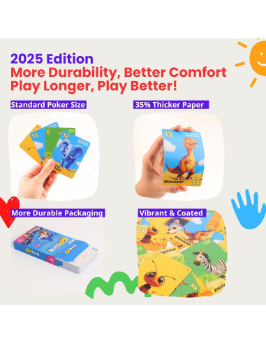 Paquete de Juegos de Cartas para Niños Rokt&razo - 6 Barajas Educativas