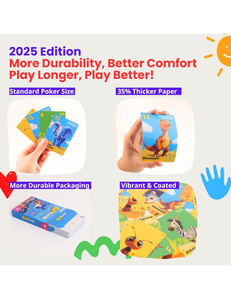 Paquete de Juegos de Cartas para Niños Rokt&razo - 6 Barajas Educativas