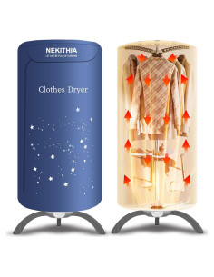 Secadora de Ropa Portátil Nekithia PYZ2231 900W Compacta