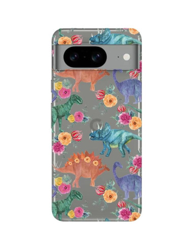Funda Blingy's para Google Pixel 8 - TPU Suave Dinosaurios Florales