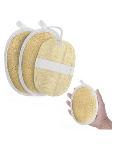 Esponjas de Luffa Natural Nogeqi 3 Piezas Exfoliantes