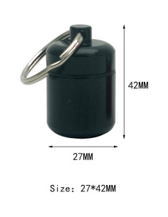 Contenedor de Pastillas FAYALA Aluminio Impermeable Llaveros 2