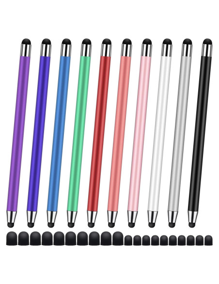 10 Bolígrafos Stylus Universales SLKIJDHFB 2 en 1 Táctil