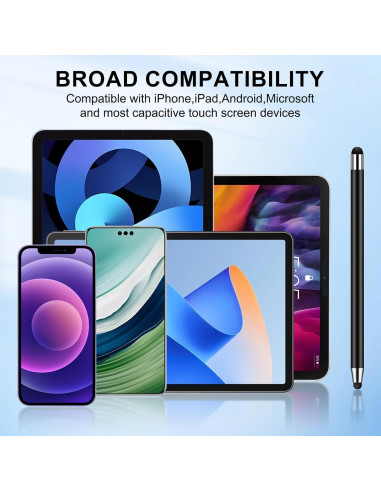 10 Bolígrafos Stylus Universales SLKIJDHFB 2 en 1 Táctil