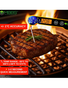 Termómetro Digital de Carne MBSS IP66 Ultra Rápido 3s 2
