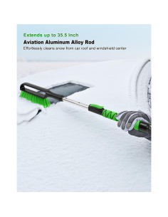 Cepillo de Nieve y Raspador de Hielo SEAAES 90 cm Extensible 2