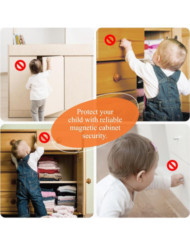 Cerraduras Magnéticas Trezuma para Gabinetes - 20 Pzas + 2 Llaves