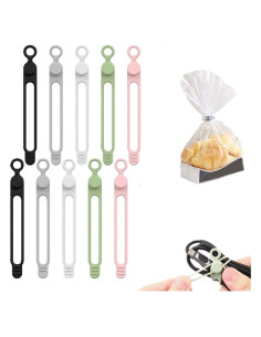 Organizador de Cables de Silicona OZDOZD 10 Piezas Multicolor