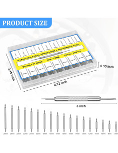Kit de 360 Pasadores de Correa de Reloj Grngven 1.5mm 2