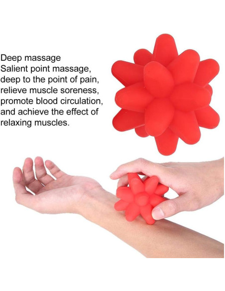 Bola de Masaje de Silicona Brrnoo 8 cm para Tejido Profundo