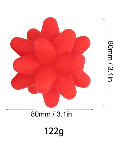 Bola de Masaje de Silicona Brrnoo 8 cm para Tejido Profundo