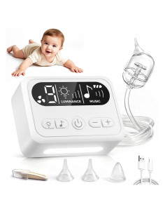 Aspirador Nasal Eléctrico para Bebé Werusto con Luz y Música