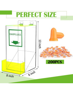 Dispensador de Tapones para Oídos Nuanchu con 200 Pares 2