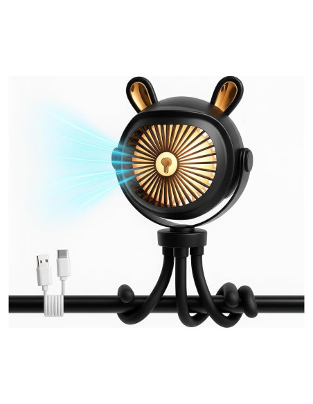 Ventilador Portátil para Cochecito Genérico con Luz LED