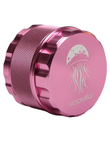 Grinder Manual MOONJELLY 2.5" Aluminio Rosa - Giro Rápido