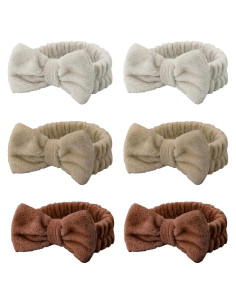 Diademas de Spa Casoty 6 Pcs Microfibra Suave