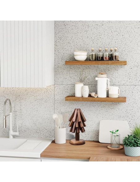 Trivetes de Madera Surmol 20.32 cm Redondos Resistentes al Calor