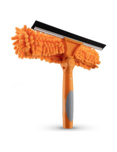 Limpiaparabrisas y Paño de Microfibra 2-en-1 Extend-A-Reach