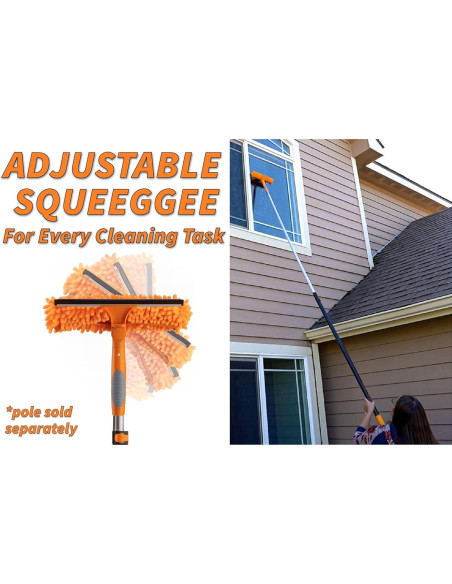 Limpiaparabrisas y Paño de Microfibra 2-en-1 Extend-A-Reach