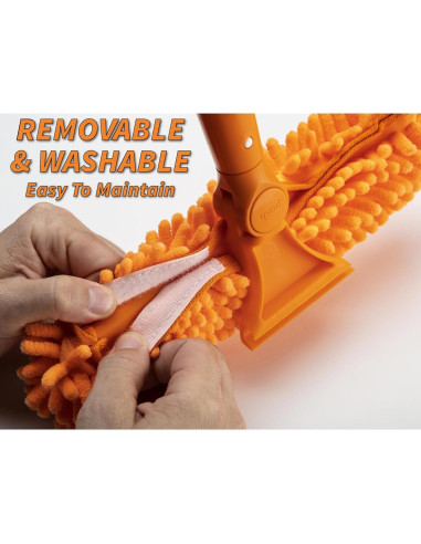 Limpiaparabrisas y Paño de Microfibra 2-en-1 Extend-A-Reach