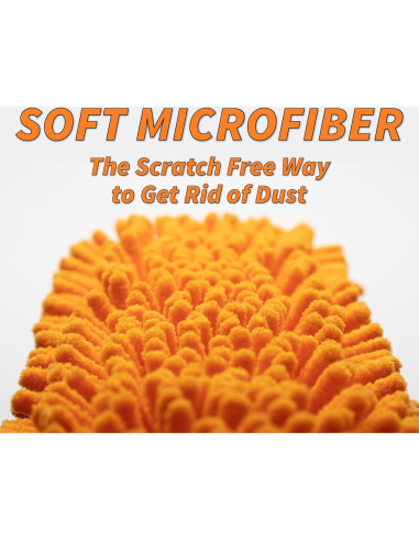 Limpiaparabrisas y Paño de Microfibra 2-en-1 Extend-A-Reach