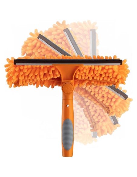 Limpiaparabrisas y Paño de Microfibra 2-en-1 Extend-A-Reach