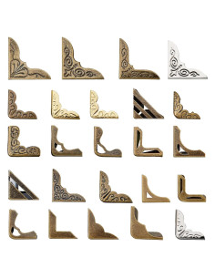 Esquinas de Libro de Metal Outus - 96 Piezas Protectoras Vintage