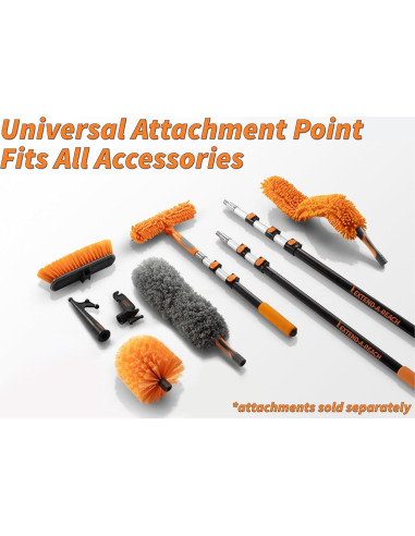 Limpiaparabrisas y Paño de Microfibra 2-en-1 Extend-A-Reach