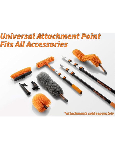 Limpiaparabrisas y Paño de Microfibra 2-en-1 Extend-A-Reach