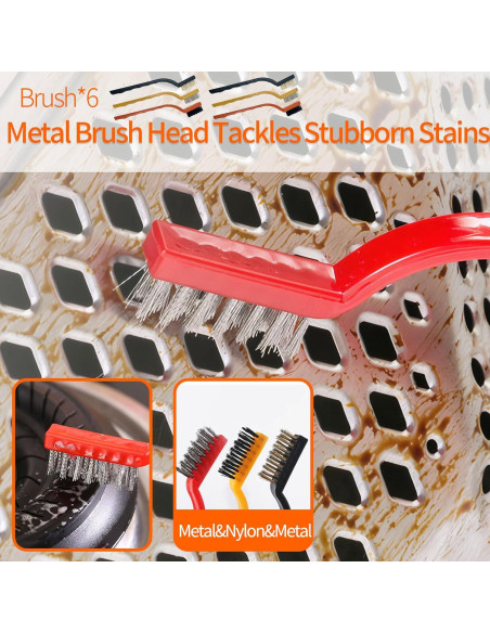 Juego de Cepillos de Limpieza Yodamiack 19 Piezas Multiusos