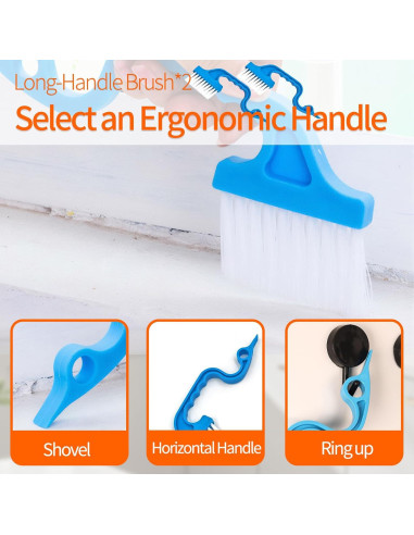 Juego de Cepillos de Limpieza Yodamiack 19 Piezas Multiusos