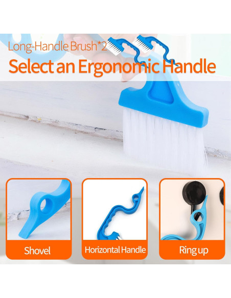 Juego de Cepillos de Limpieza Yodamiack 19 Piezas Multiusos