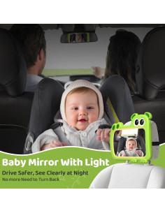 Espejo de Coche para Bebé Olishare BB-001 con Luces y Sonidos 2
