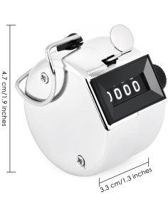 Contador Manual de Tally DS. ESTILO DISTINTIVO 9999 Clicker 2