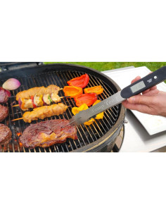 Tongs Plus Termómetro Digital Acero Inoxidable para BBQ 2