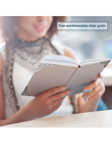 Esquinas de Libro de Metal Outus - 96 Piezas Protectoras Vintage