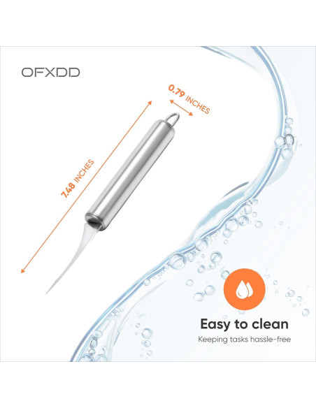 Pelador de Camarones OFXDD - Cuchillo de Acero Inoxidable Serrado