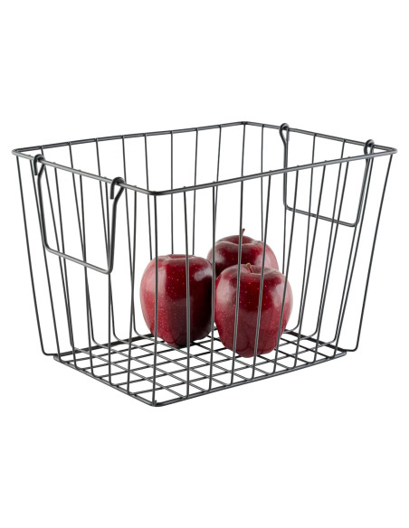 Canasta de Almacenamiento G.E.T. WB-315-MG 28x20x20cm Hierro Gris