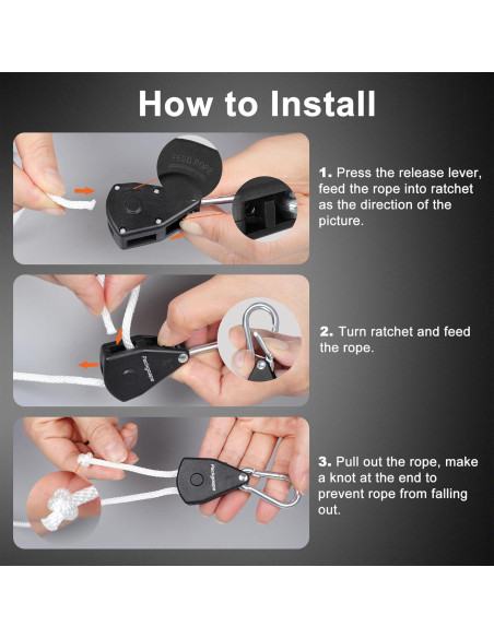 Cuerda de Ropa Retráctil Packgoape 5.8m con Clips y Poleas