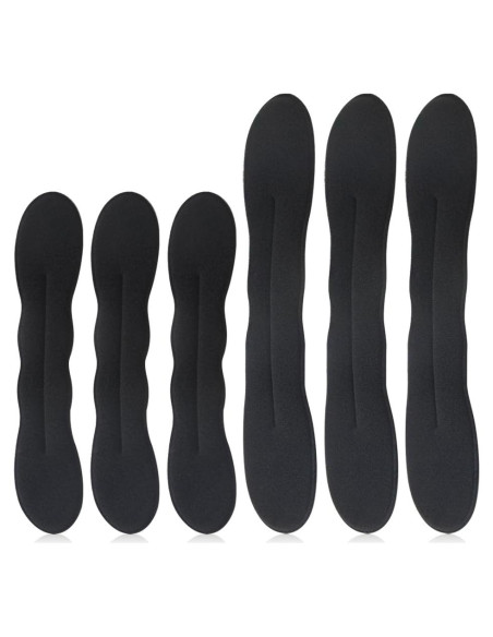 Hacedor de Moño Mágico TOVOT 6 Piezas 2 Tamaños Esponja